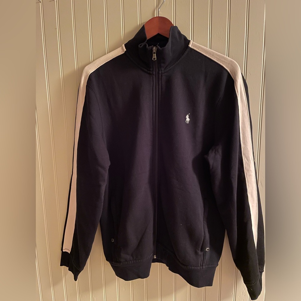 Polo by Ralph Lauren Mens Jersey/Fleece Full-zip Jacket Size Large